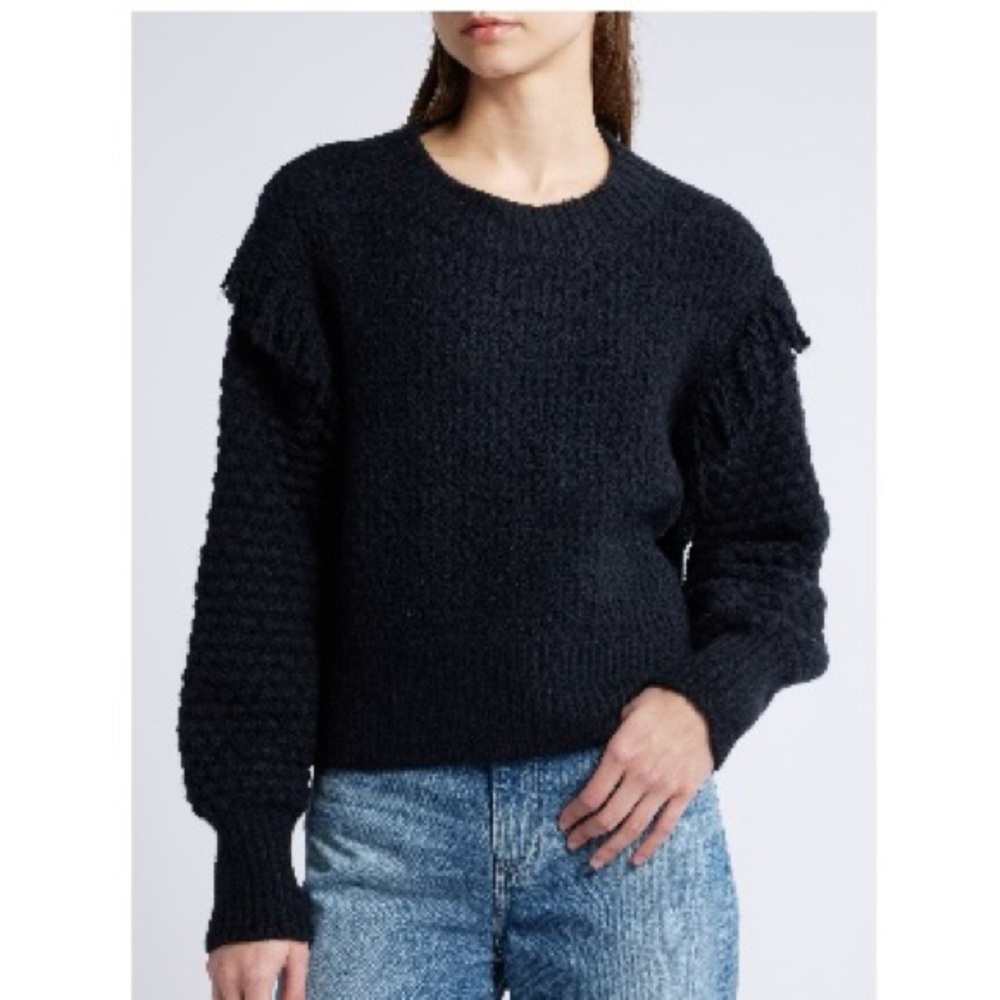 Treasure & Bond Textured Black Sweater